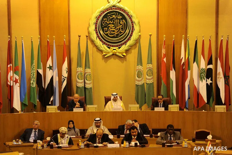 Heads of Arab Parliaments attend a meeting at the Arab League headquarters in Cairo, Egypt, on Feb. 11, 2017. Photo by Stranger
