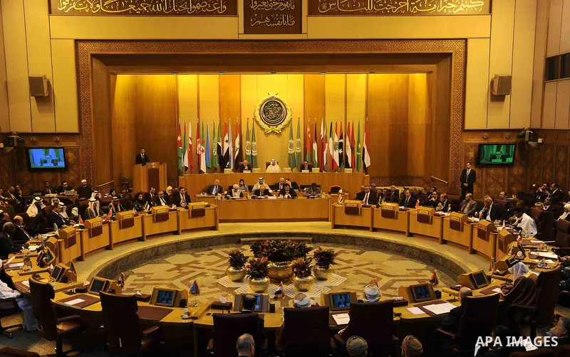 Heads of Arab Parliaments attend a meeting at the Arab League headquarters in Cairo, Egypt, on Feb. 11, 2017. Photo by Stranger