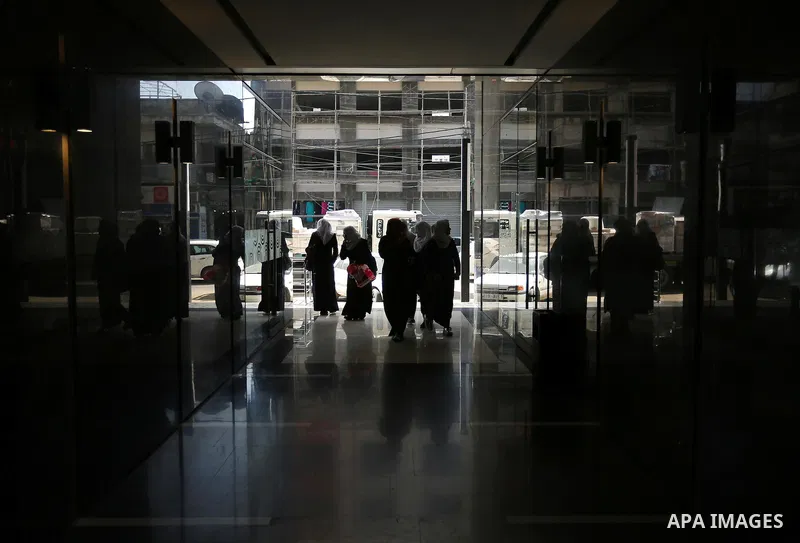 Palestinians shop in a new indoor shopping mall in the Gaza Strip, on February 23, 2017. In a welcome sign of normalcy, the first-of-its-kind indoor shopping mall -- complete with an international retail chain, three-sto...