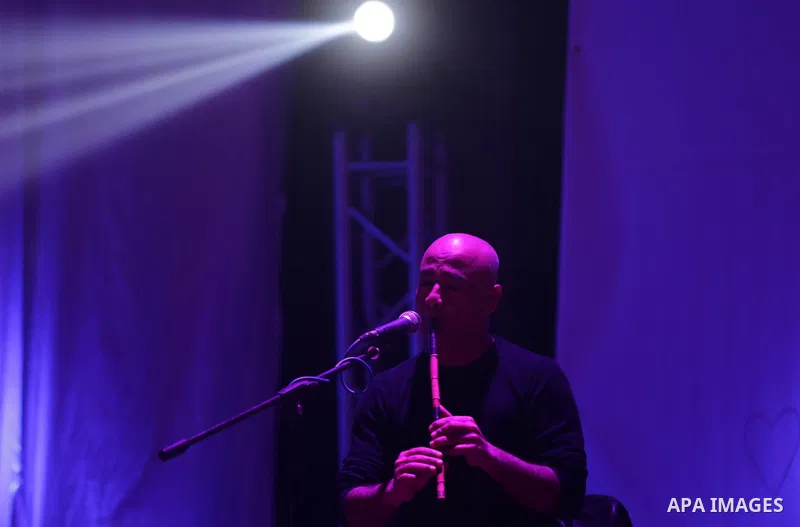 Gaza-based Palestinian band "Dawaween" perform in Gaza City on March 1, 2017. The organisers said the proceeds of the concert will go to support cancer patients. Photo by Yasser Qudih