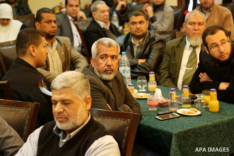 Palestinians attend the honoring ceremony of Palestinian journalists whose won a world prizes which organized by Hamas movement, in Gaza city on March 14, 2017. Photo by Ashraf Amra