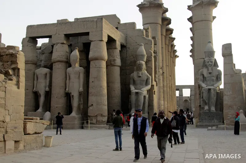 The Luxor Temple, large ancient Egyptian temple complex located on the port city of Luxor, south of Cairo Egypt, on March 20, 2017. The city of Luxor, ancient Egyptian city of Thebes. Recognized as the greatest open-air...