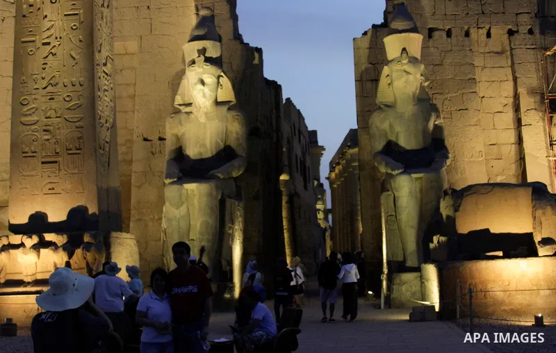 The Luxor Temple, large ancient Egyptian temple complex located on the port city of Luxor, south of Cairo Egypt, on March 20, 2017. The city of Luxor, ancient Egyptian city of Thebes. Recognized as the greatest open-air...