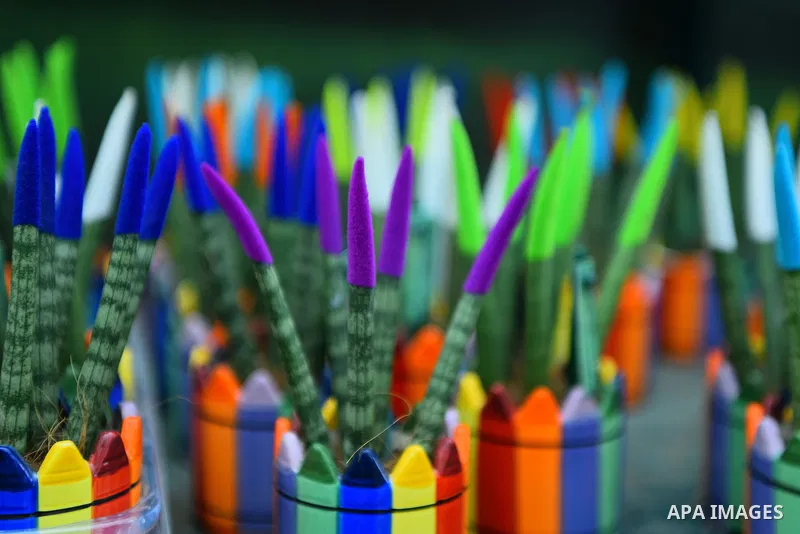 A picture taken on March 24, 2017 shows flowers ar seen at Spring flowers exhibition at the Orman Garden, in Cairo, Egypt. Photo by Amr Sayed