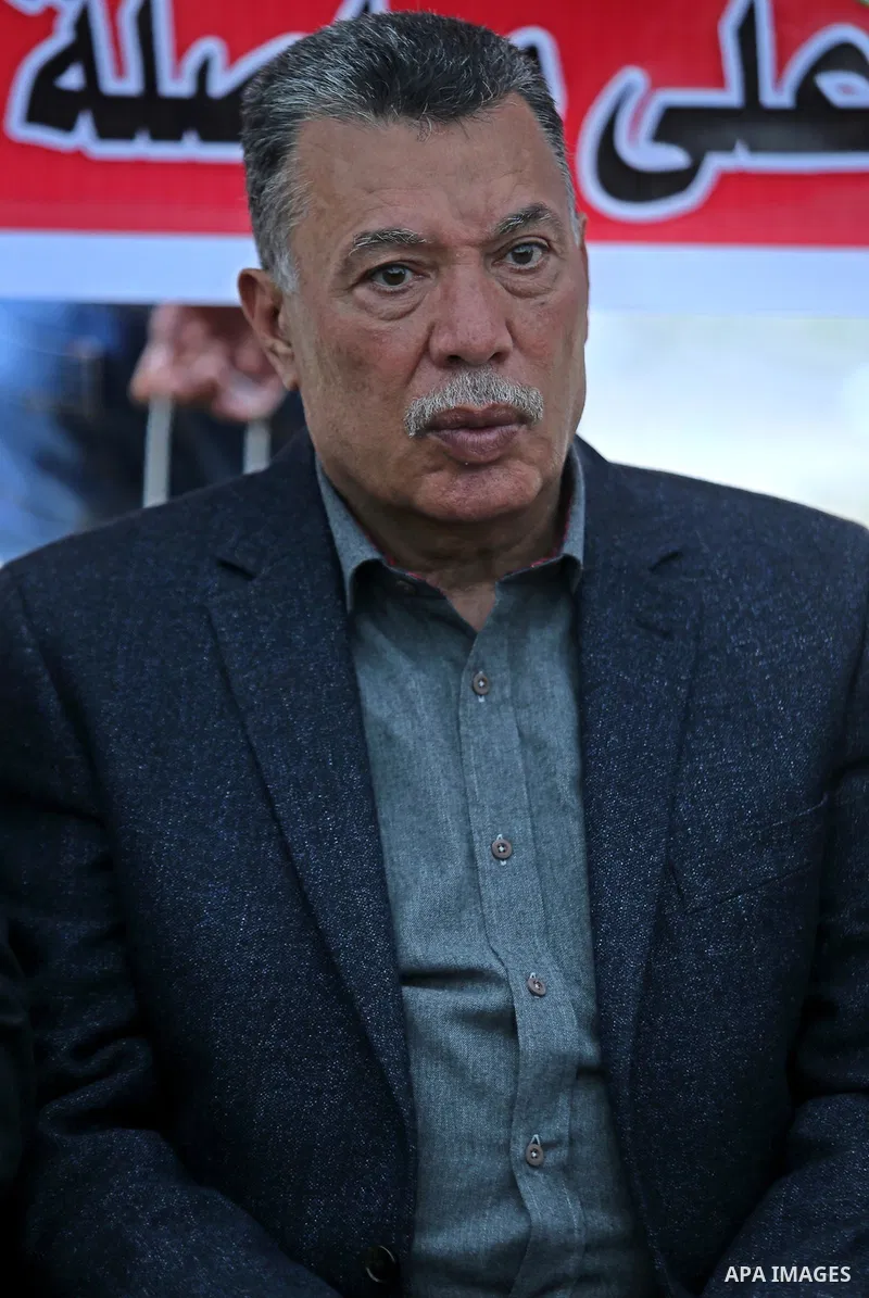 Leader of Fatah movement, Ahmed Helles, poses for a photo, in Gaza city, on April 6, 2017. Photo by Ashraf Amra