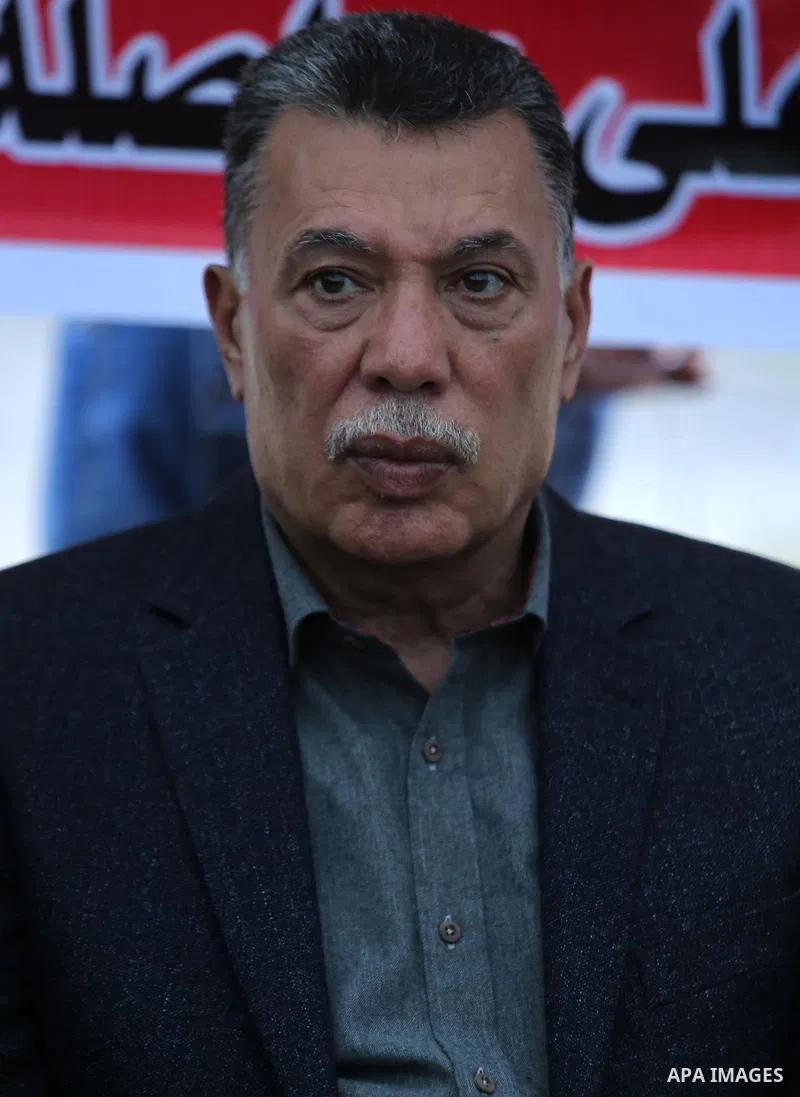 Leader of Fatah movement, Ahmed Helles, poses for a photo, in Gaza city, on April 6, 2017. Photo by Ashraf Amra