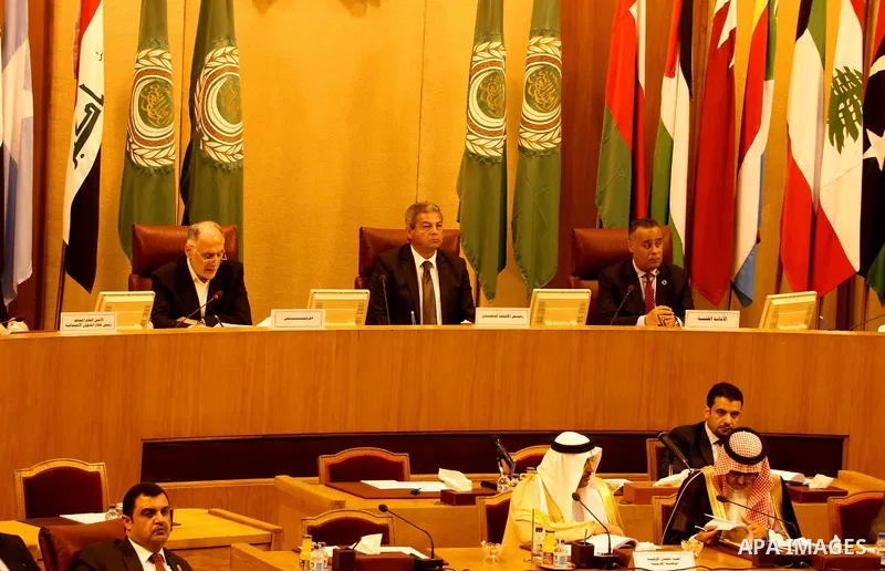 Arab youth Ministers attend the meeting of the Council of Ministers of Youth and Sports, in Cairo, Egypt, on April 10, 2017. Photo by Stringer