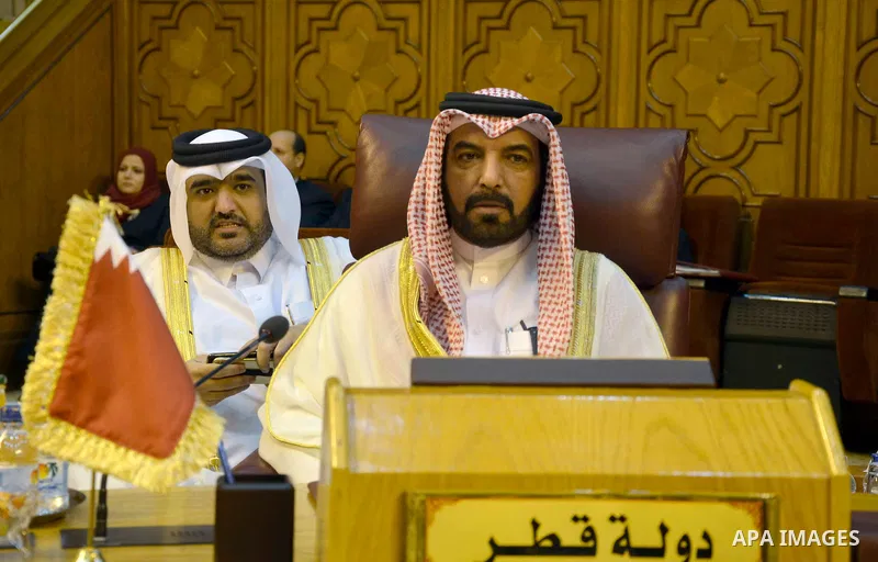 Arab youth Ministers attend the meeting of the Council of Ministers of Youth and Sports, in Cairo, Egypt, on April 10, 2017. Photo by Stringer