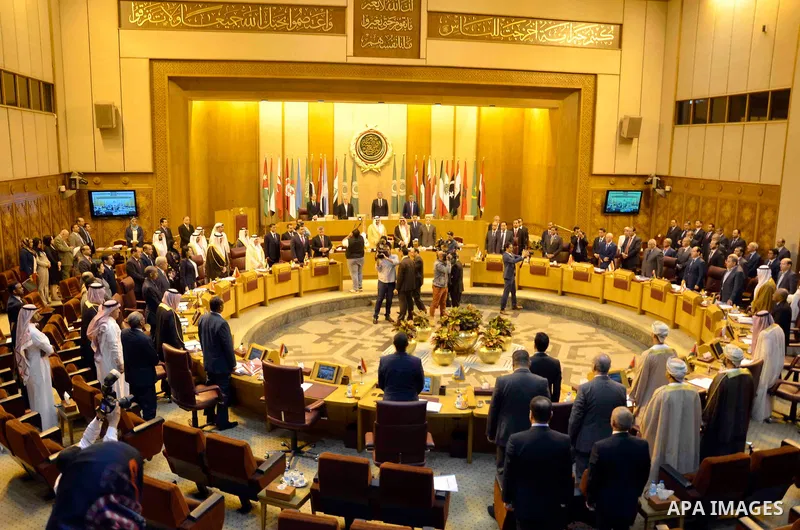 Arab youth Ministers attend the meeting of the Council of Ministers of Youth and Sports, in Cairo, Egypt, on April 10, 2017. Photo by Stringer