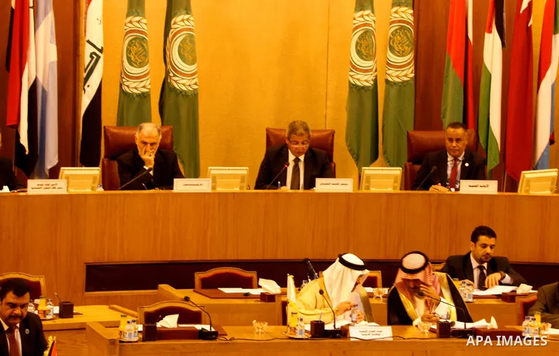 Arab youth Ministers attend the meeting of the Council of Ministers of Youth and Sports, in Cairo, Egypt, on April 10, 2017. Photo by Stringer