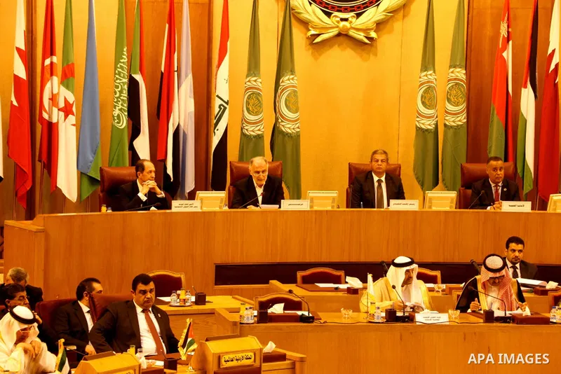 Arab youth Ministers attend the meeting of the Council of Ministers of Youth and Sports, in Cairo, Egypt, on April 10, 2017. Photo by Stringer
