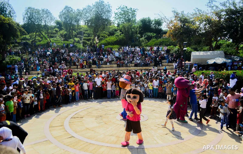 Egyptians enjoy during the celebration Sham El Nessim at a garden in Cairo, Egypt on April 17, 2017. Egyptians celebrate the Sham El Nessim, or the Festival of Spring Breeze, which marks the beginning of spring. Photo by...