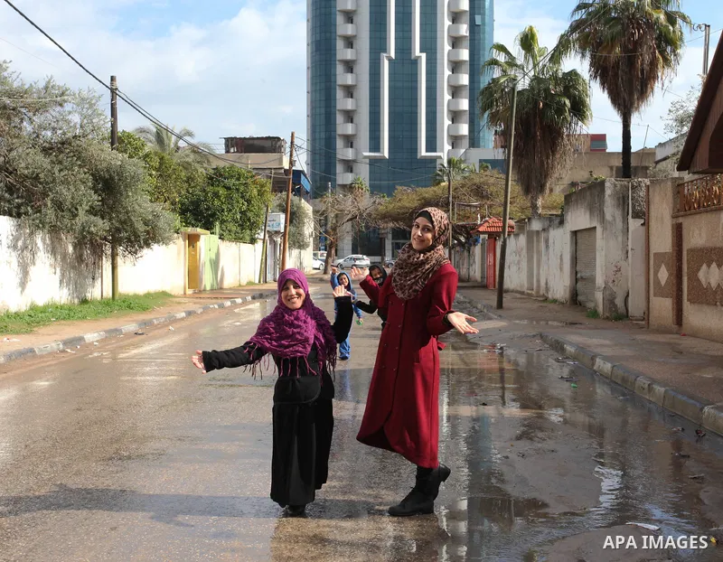 Sawsan Al Khalili, 40 years-old, a Palestinian woman of special needs poses for a photo at street in Gaza city on Feb. 11, 2017. Al Khalili secretary general of the general union of the Palestinian disabled and a head of...