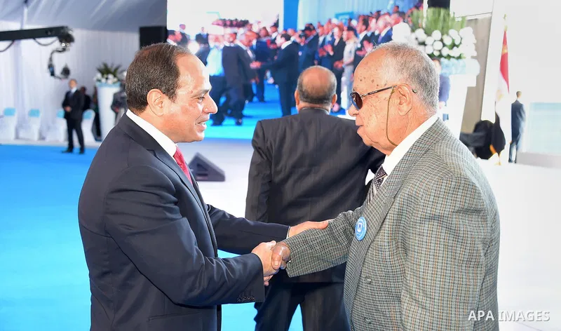 Egyptian President Abdel Fattah el-Sisi, attends Third Youth Conference, in Ismailia, Egypt, on April 25, 2017. Photo by Egyptian President Office