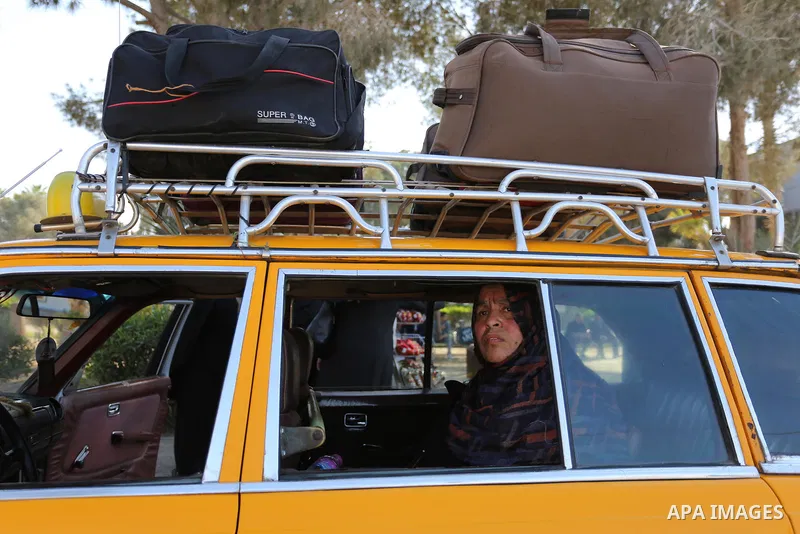 Palestinians arrival at Rafah crossing after it was opened by Egyptian authorities to allow stranded Palestinians to return to Gaza, in the southern Gaza Strip May 6, 2017. Photo by Ashraf Amra
