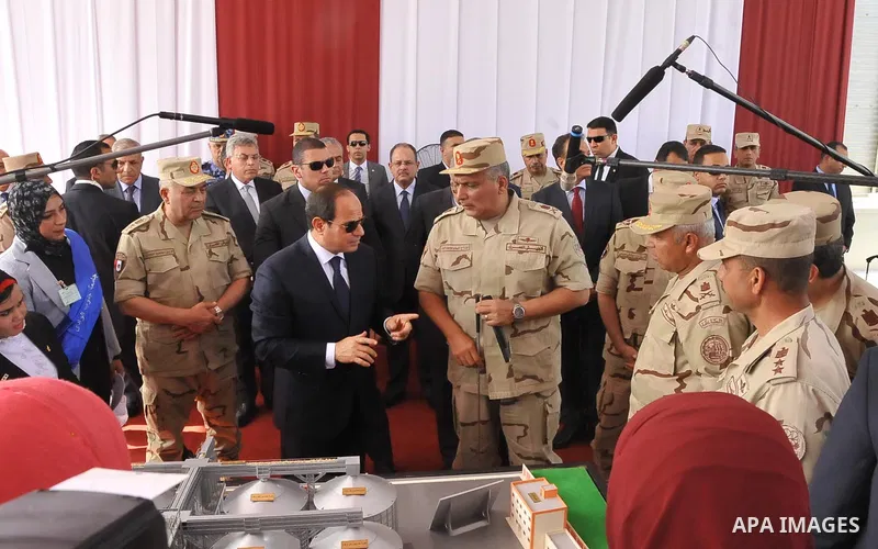 Egyptian President Abdel Fattah al-Sisi visits the Qena Province, some 650 km south of Cairo, Egypt, on May 14, 2017. Photo by Egyptian President Office