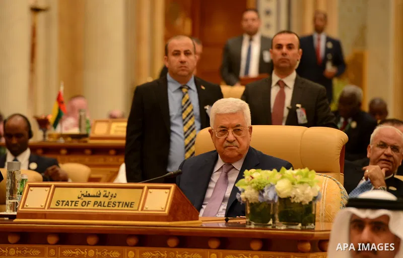 Palestinian President Mahmoud Abbas attends the Arab American Islamic summit in the Saudi capital Riyadh on May 21. 2017. Photo by Thaer Ganaim