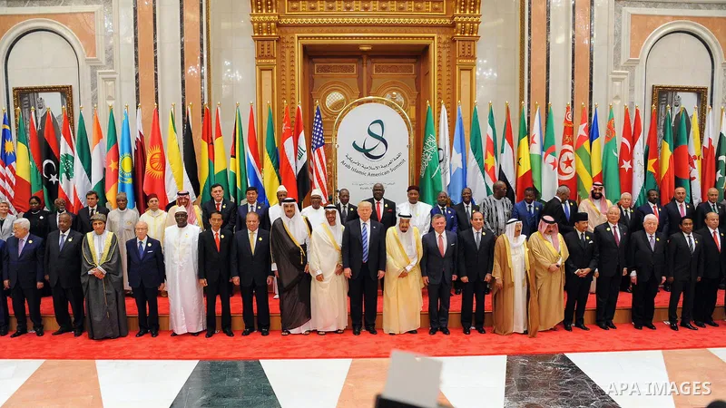 Egyptian President Abdel Fattah al-Sisi poses for a photo during the Arab American Islamic summit in the Saudi capital Riyadh on May 21. Photo by Egyptian President Office