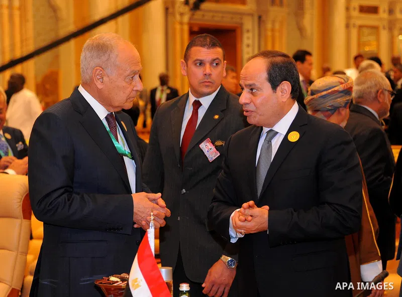 Egyptian President Abdel Fattah al-Sisi poses for a photo during the Arab American Islamic summit in the Saudi capital Riyadh on May 21, 2017. Photo by Egyptian President Office