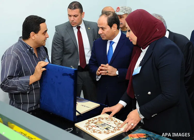 Egyptian President Abdel Fattah al-Sisi visits the Damietta Province, Egypt, on May 23, 2017. Photo by Egyptian President Office