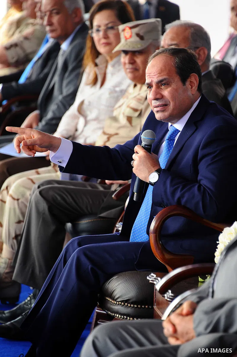 Egyptian President Abdel Fattah al-Sisi visits the Damietta Province, Egypt, on May 23, 2017. Photo by Egyptian President Office