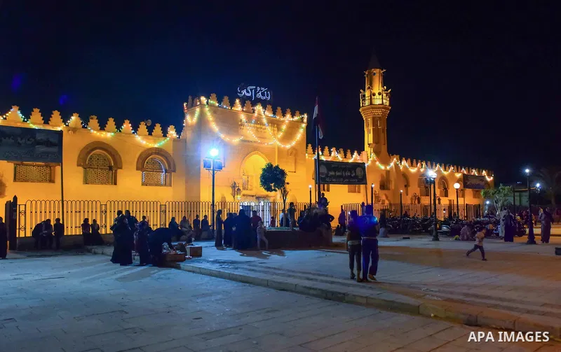Egyptian worshipers perform take part in an evening prayer "Taraweeh", at Amr Ibn al-Aas mosque, in Cairo on May 30, 2017. Ramadan is sacred to Muslims because it is during that month that tradition says the Koran was re...