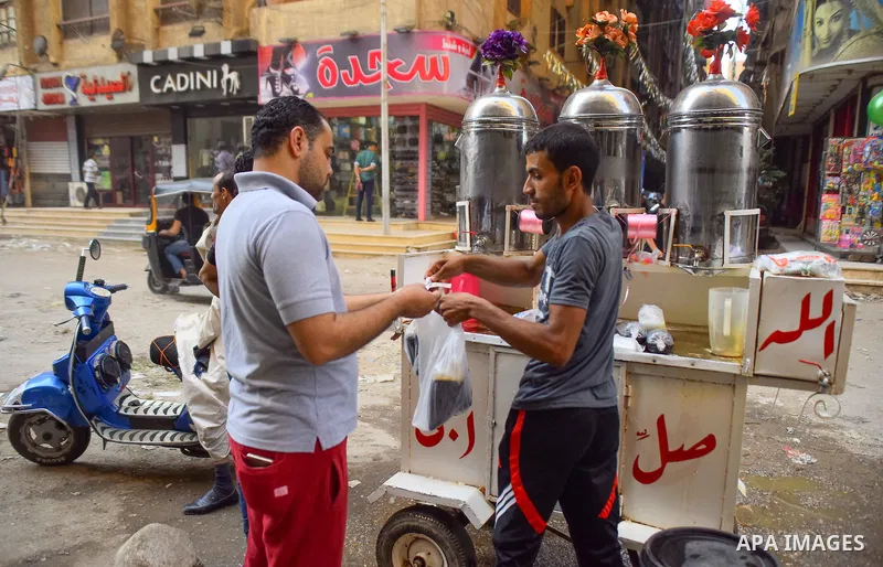 An Egyptian vendor sells Juices on the Muslim holy fasting month of Ramadan at market in Cairo, Egypt on June 2, 2017. Ramadan is sacred to Muslims because it is during that month that tradition says the Koran was reveal...