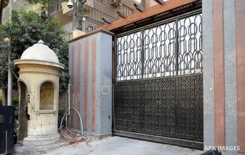 A picture taken on June 5, 2017 shows a general view of the Embassy of Qatar in Cairo, Egypt. Egypt, Saudi Arabia, Bahrain, and United Arab Emirates have cut of diplomatic ties with Qatar. Egypt and The three Gulf countr...