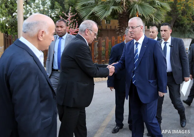 Palestinian Prime Minister, Rami Hamdallah, attends the breakfast for the martyrs families, in the West Bank city of Ramallah, on June 15, 2017. Photo by Prime Minister Office