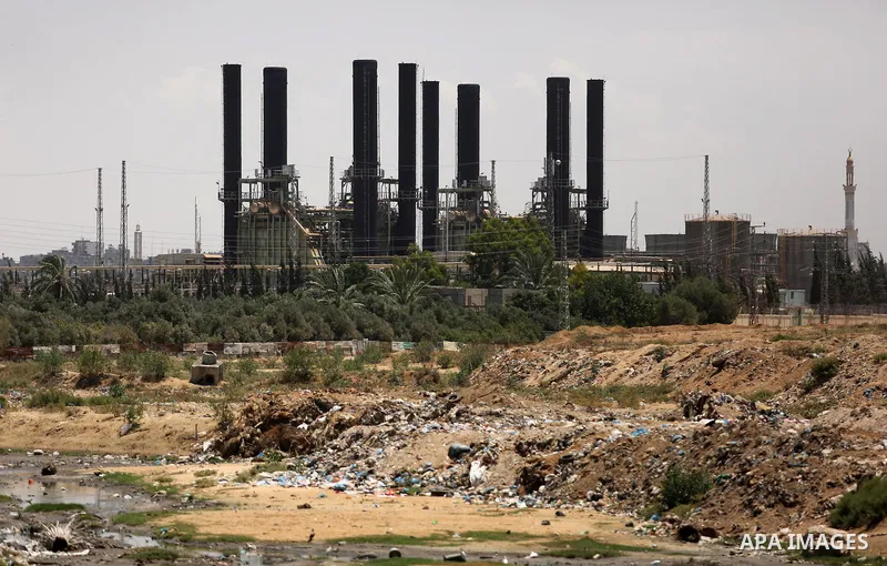 A general view of Gaza's power plant in Nusseirat, in the central Gaza Strip on June 21, 2017. Egypt began to deliver a million litres of fuel to Gaza, a Palestinian official said, in an attempt to ease the Palestinian e...