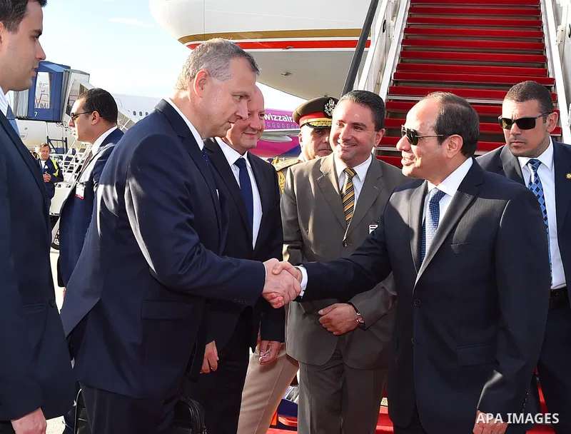 Egyptian President Abdel Fattah al-Sisi arrives to Budapest the capital of Hungary on July 02, 2017. Photo by Egyptian President Office