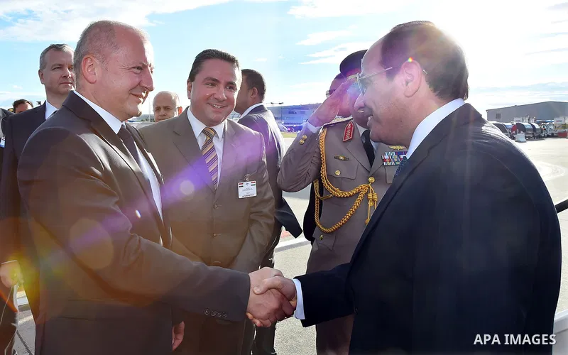 Egyptian President Abdel Fattah al-Sisi arrives to Budapest the capital of Hungary on July 02, 2017. Photo by Egyptian President Office