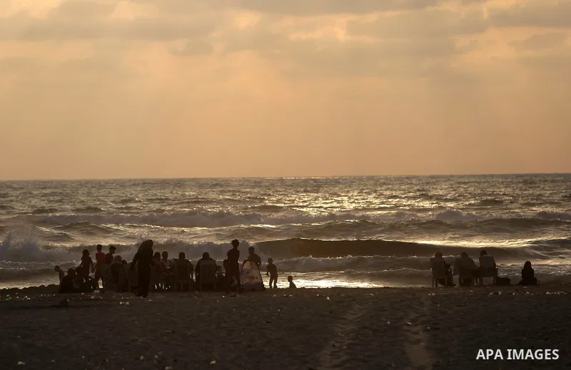 Palestinians enjoy their time of the beach of Gaza city, on July 5, 2017. An immediate consequence of the electricity cuts has been suffering for Gazans. A new U.N. report said Gaza gets electricity just four to six hour...
