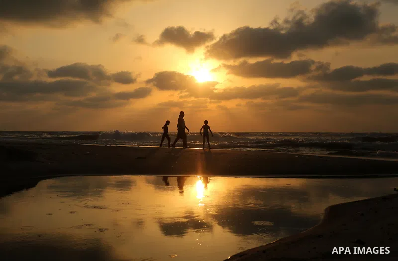 Palestinians enjoy their time of the beach of Gaza city, on July 5, 2017. An immediate consequence of the electricity cuts has been suffering for Gazans. A new U.N. report said Gaza gets electricity just four to six hour...
