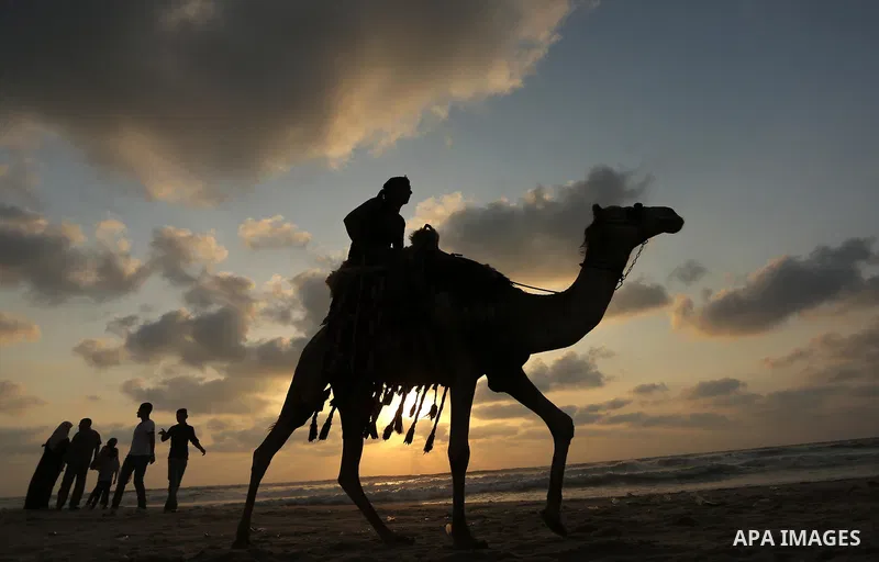Palestinians enjoy their time of the beach of Gaza city, on July 5, 2017. An immediate consequence of the electricity cuts has been suffering for Gazans. A new U.N. report said Gaza gets electricity just four to six hour...
