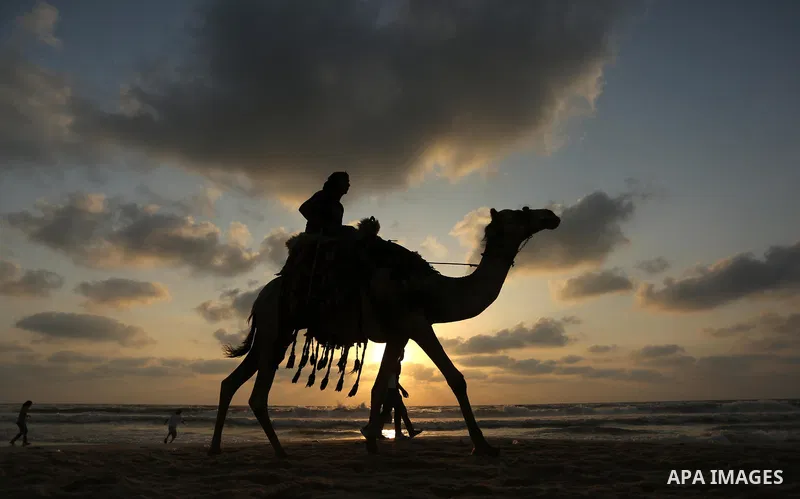 Palestinians enjoy their time of the beach of Gaza city, on July 5, 2017. An immediate consequence of the electricity cuts has been suffering for Gazans. A new U.N. report said Gaza gets electricity just four to six hour...
