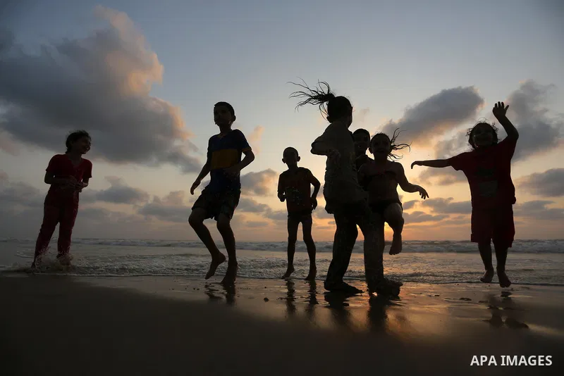 Palestinians enjoy their time of the beach of Gaza city, on July 5, 2017. An immediate consequence of the electricity cuts has been suffering for Gazans. A new U.N. report said Gaza gets electricity just four to six hour...