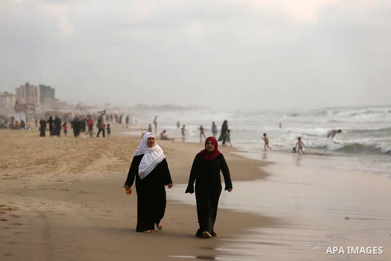 Palestinians enjoy their time of the beach of Gaza city, on July 5, 2017. An immediate consequence of the electricity cuts has been suffering for Gazans. A new U.N. report said Gaza gets electricity just four to six hour...