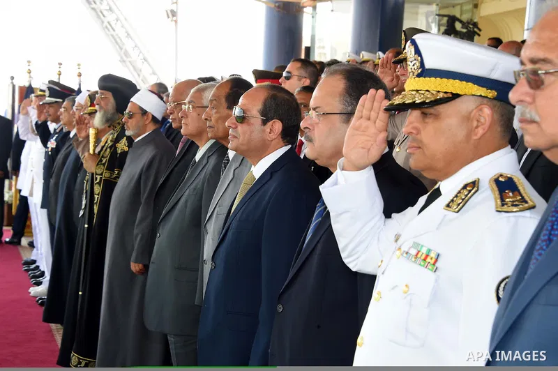 Egyptian President Abdel Fattah al-Sisi attends a graduation ceremony of the police officers academy in Cairo, Egypt July 19, 2017. Photo by Egyptian President Office