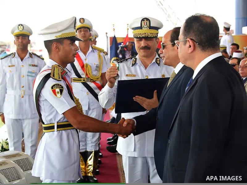 Egyptian President Abdel Fattah al-Sisi attends a graduation ceremony of the police officers academy in Cairo, Egypt July 19, 2017. Photo by Egyptian President Office