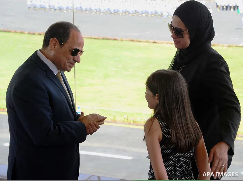 Egyptian President Abdel Fattah al-Sisi attends a graduation ceremony of the police officers academy in Cairo, Egypt July 19, 2017. Photo by Egyptian President Office