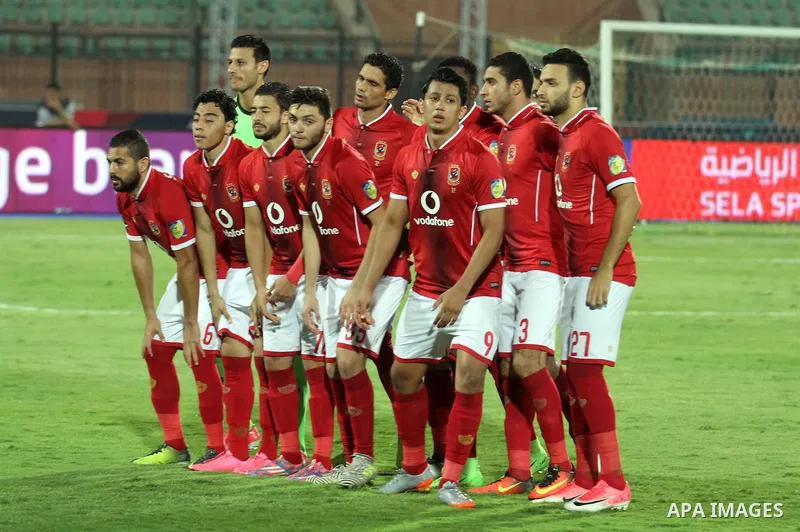 Egypt's Al Ahly and Jordan's Al-Faisaly compete during Arab Club championship at Al-Salam Stadium in Cairo, Egypt on July 22, 2017. Photo by Amr Sayed