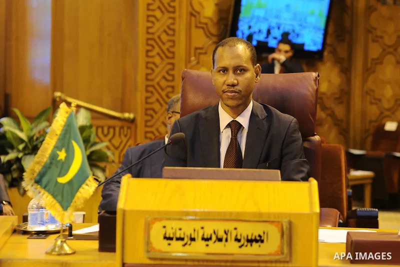 Islamic Republic of Mauritania Foreign Minister attends the Arab Foreign Minister's meeting in Cairo to discuss the simmering unrest surrounding the Al-Aqsa mosque compound in Jerusalem on July 27, 2017. Photo by Amr Say...