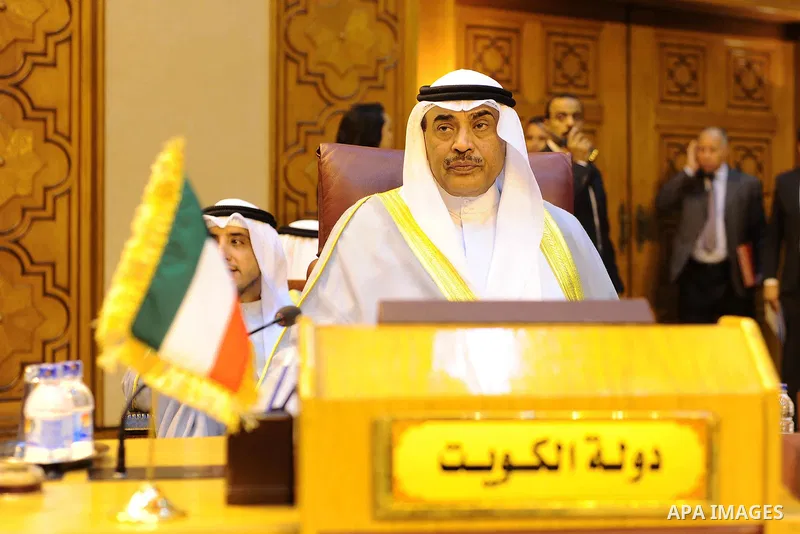 Kuwait's Foreign Minister Sabah Al-Khalid al-Sabah attends the Arab Foreign Ministers extraordinary meeting to discuss the situation in Jerusalem, in Cairo, Egypt July 27, 2017. Photo by Amr Sayed