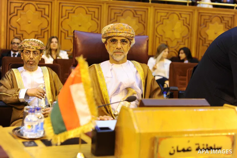Oman Foreign Minister attends the Arab Foreign Ministers extraordinary meeting to discuss the situation in Jerusalem, in Cairo, Egypt July 27, 2017. Photo by Amr Sayed