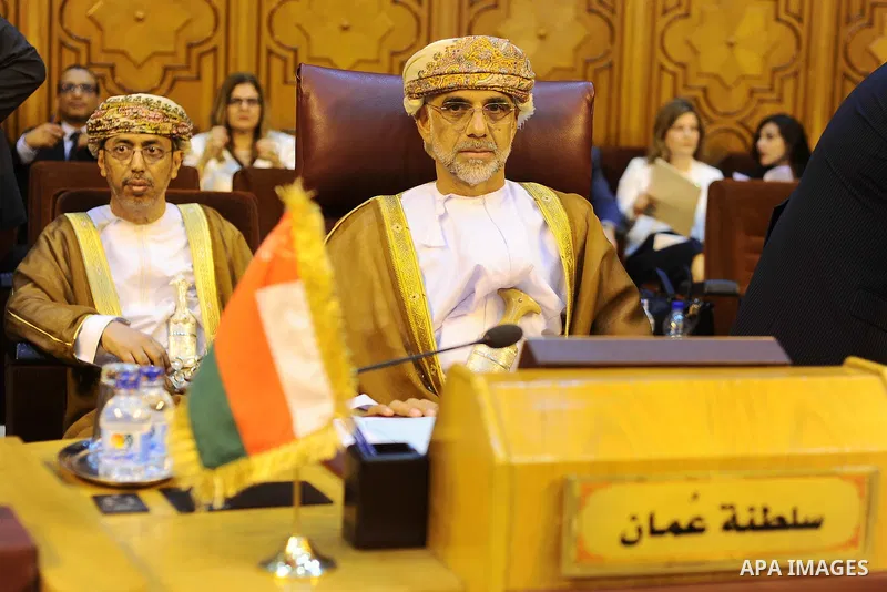 Oman Foreign Minister attends the Arab Foreign Ministers extraordinary meeting to discuss the situation in Jerusalem, in Cairo, Egypt July 27, 2017. Photo by Amr Sayed