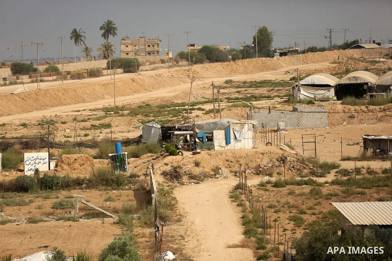 Palestinian policemen patrol on the border with Egypt, in Rafah in the southern of Gaza Strip August 17, 2017. A suicide bomber killed a Palestinian security man in southern Gaza, officials said, in what was seen as a ra...
