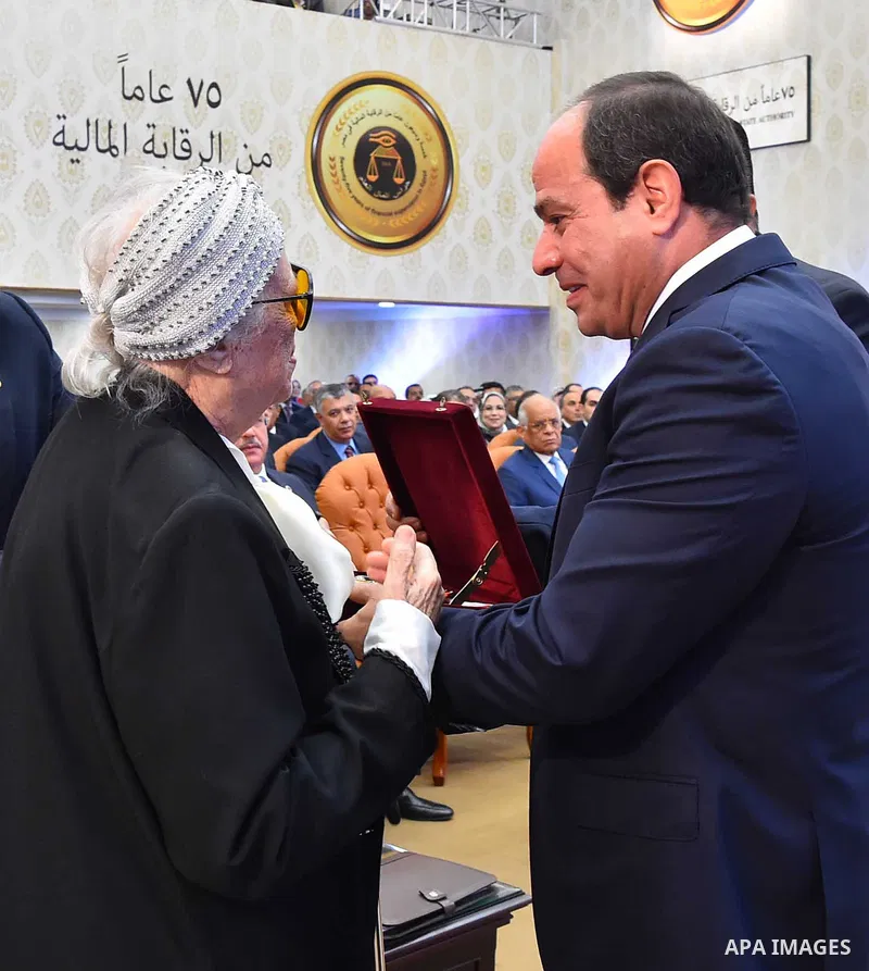 Egyptian President Abdel Fattah Al-Sisi attends the celebration marking the 75th anniversary of the establishment of the Central Auditing Organization, in Cairo, Egypt, on August 21, 2017. Photo by Egyptian President Off...