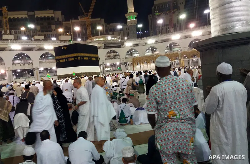 Muslim pilgrims pray around the holy Kaaba at the Grand Mosque, during the annual haj pilgrimage in Mecca August 21, 2017. According to the Muslims holy book the Koran, the Kaaba was built by Abraham and his son Ismael,...