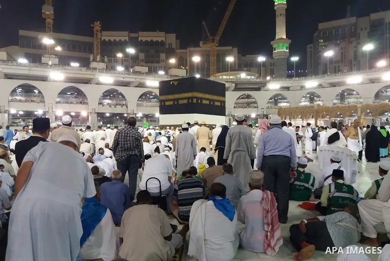 Muslim pilgrims pray around the holy Kaaba at the Grand Mosque, during the annual haj pilgrimage in Mecca August 21, 2017. According to the Muslims holy book the Koran, the Kaaba was built by Abraham and his son Ismael,...
